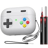 Ya en manzanajugosa.com: Delidigi Funda AirPods Pro 2 Diseño de Consola de Juegos de Mano Retro Funda Protectora de Silicona con Kit Limpieza & Llavero Compatible con AirPods Pro 2 Generacion 2022/2023 (USB-C) (Gris Claro)