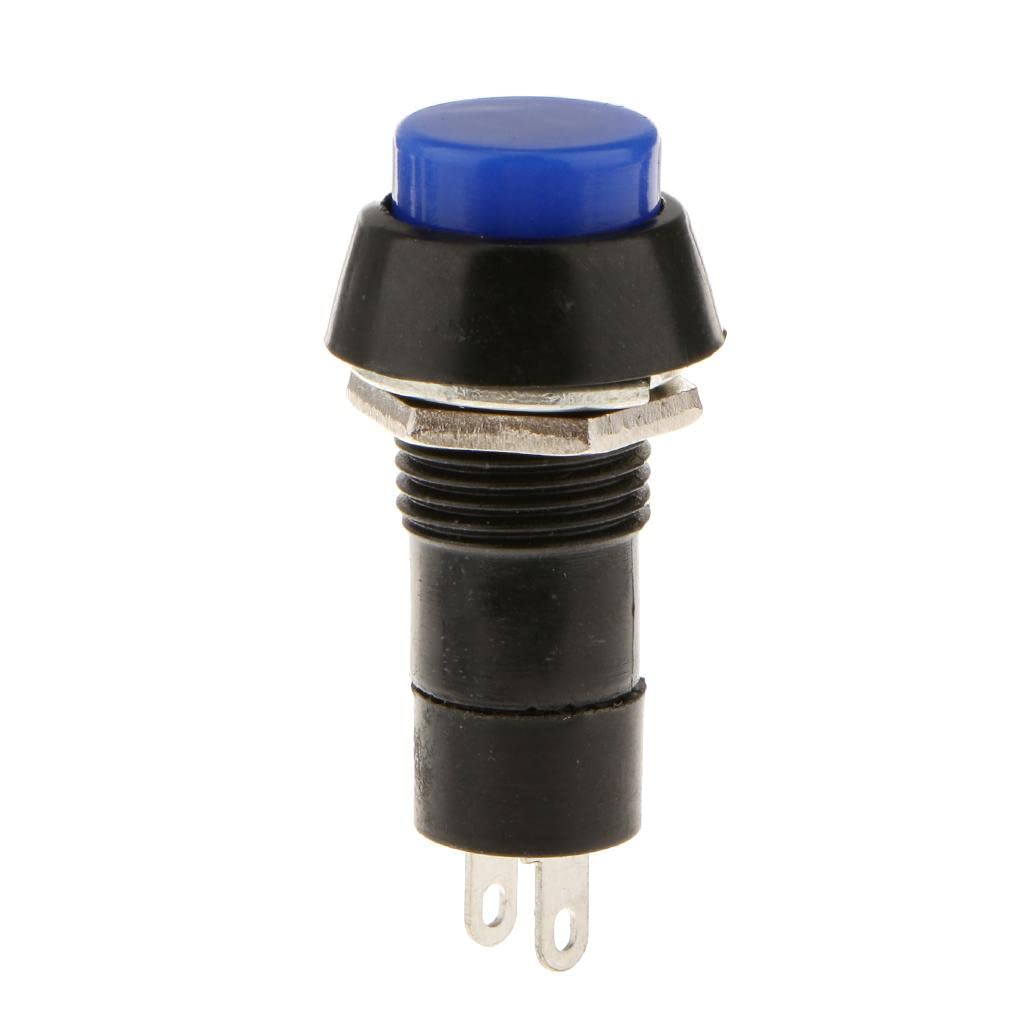 SAZ DEKOR Auto Dashboard Boat SPST On-Off Push Button Horn Switch - Blue