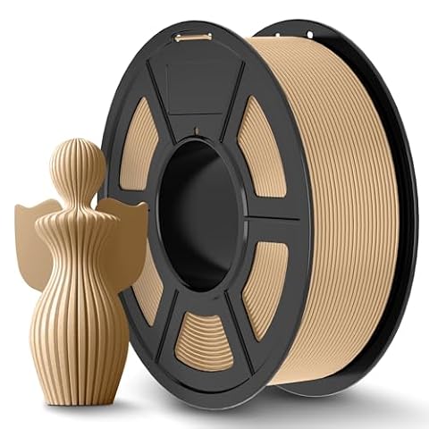 JAYO PLA+ Filament 1.75mm, PLA Plus 3D Printer, Neatly Wound Filament, Dimensional Accuracy +/- 0.02 mm, 1.1 KG Spool(2.42 LBS), Wood Farbe