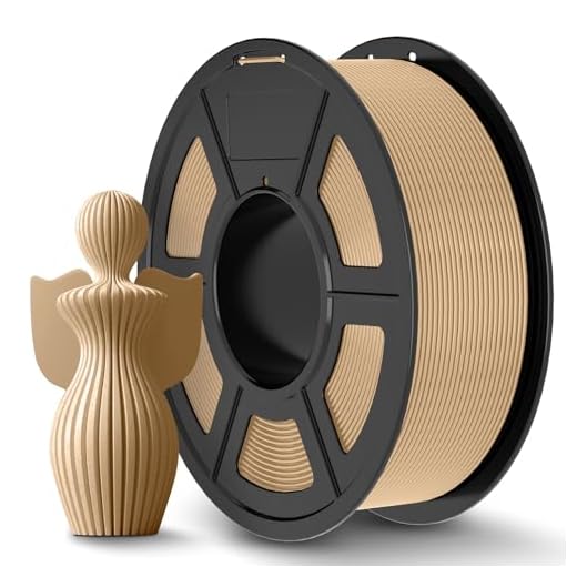 JAYO PLA+ Filamento 1.75 mm, Filamento per Stampante 3D PLA Plus di Maggiore Tenacità, Precisione Dimensionale +/- 0.02 mm, Neatly Wound, Bobina da 1.1 kg (2.42 LBS, 330M), PLA+ Colore legno