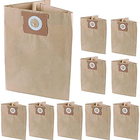 Pack 10 Vacuum Bags For DEWALT 6 to 10 Gallon Shop Vac DXVA19-4101, Dust Collection Bag with Filter For Vacmaster VHBM, Replacement Parts BM08 Accessories Kit Cover