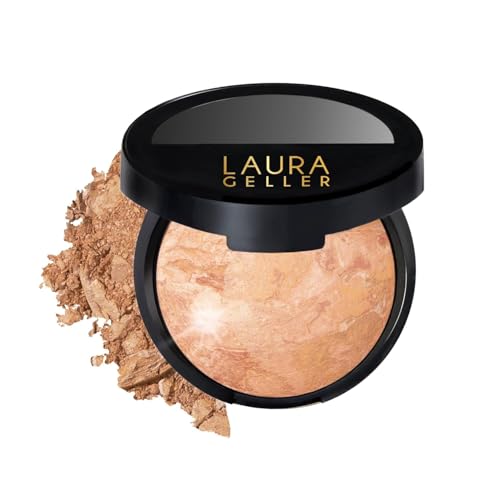 LAURA GELLER NEW YORK Baked Balance-N-Glow Illuminating Foundation - Light - Buildable Sheer to Light Coverage - Satin Finish