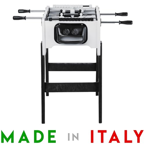 Bandito Tischkicker Fun Outdoor, kindersichere Teleskopstangen, höhenverstellbar 78-86 cm, Mini Tischfußball für Kinder und Erwachsene, Kleiner Kicker 60x58 cm, Fußball Spieltisch inkl. 5 Bälle – Bild 8