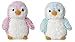 Aurora Pink and Blue Pom Pom Penguin 6 Inch Plush Bundle
