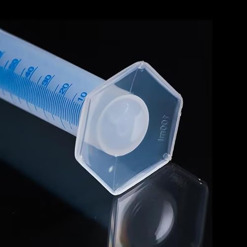 100ml Plastic Graduated Cylinder, Transparent Laboratory Measuring Tool, Science Lab Cylinders