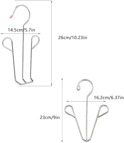 Miniatura 3 de Paquete de 4 ganchos para zapatos de secado de zapatos de acero inoxidable, organizador de almacenamiento para colgar zapatos húmedos y fangosos,