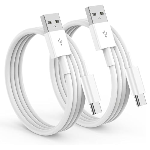 USB C Kabel [ 2Stück 1M ], Type C Ladekabel Schnellladung Kompatibel mit für Samsung Galaxy S24 S23 S22 S21 S20 S10 S9 Note 10 9 8, Phone 15 Pro, Google Pixel, Hawei, Xiaomi