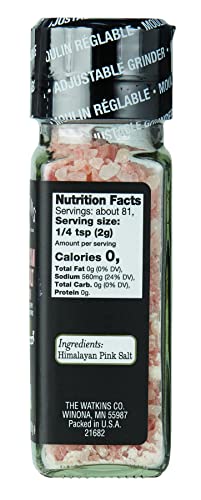 Watkins Himalayan Pink Salt Grinder 5.7 Ounce Unidad miniatura 2