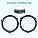 NuIth 6.5 Inch Front Rear Door Speaker Spacer W/Speaker Wiring Harness for 2012-2020 Ford Mustang/Fusion/Focus/Escape/Fiesta/Edge, 6.5” Speaker Adapter Kit for F150 Transit