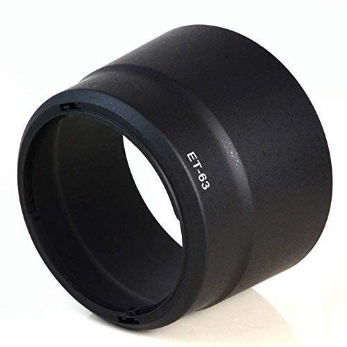 ET-63 Lens Hood for Canon ET-63 Replacement EF - S 55-250MM F/4-5.6 is STM with Microfiber Cloth-image-8