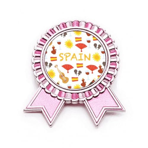 Broche flamenco rose de taille M en métal ciselé haute finition