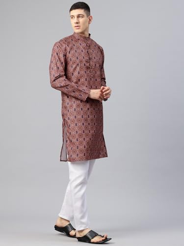 Image of Luxrio Kurta Set for Men Cotton Blend Kurta with Pyjama Set Ethnic Set