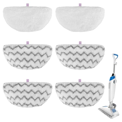 BeiLan - Steam Mop Pads for Bissell Powerfresh Steam Cleaner 1940 1806 1544 1440 19402 19404 19408 19409 1940A 1940F 1940Q 1940T 1940W 2075A 2685A Microfiber Replacement Pad Reusable Washable - 6 Packs