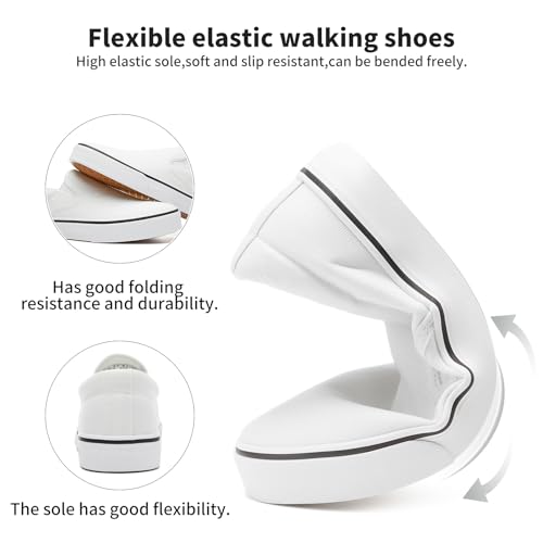 Women's Slip on Shoes Canvas Sneakers Loafers Non Slip Shoes Low Top Casual Shoes - Image 6