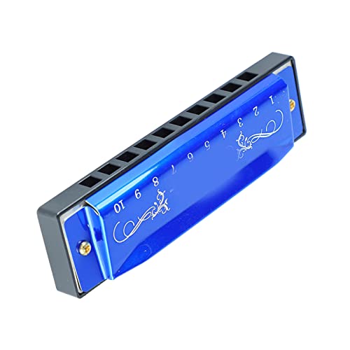 Harmonica, Surface Lisse, Harmonica Léger à 10 Trous, 20 Mélodies, Aucune Déformation, Aluminium et Acier Inoxydable, Durable, Dur, pour les Débutants en Voyage (Bleu) - Les Beatles, Paul McCartney, John Lennon, RIngo Starr, George Harrison Harmonica, Surface Lisse, Harmonica Léger à 10 Trous, 20 Mélodies, Aucune Déformation, Aluminium et Acier Inoxydable, Durable, Dur, pour les Débutants en Voyage (Bleu) – Image 5