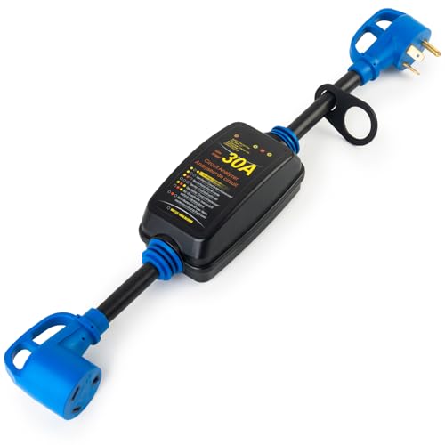 30 Amp RV Surge Protector with Circuit Analyzer & Lock Ring