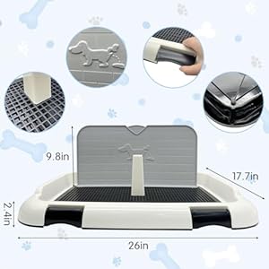 Hamiledyi-Dog-Toilet-Dog-Potty-Pet-Indoor-Potty-Indoor-Potty-Training-Tray-Simulated-Wall-Dog-Toilet-Portable-Indoor-Removable-Dog-Toilet-with-Removable-Grille-for-Small-and-Medium-Dogs-Black - Cucciolini Doodles   Hamiledyi-Dog-Toilet-Dog-Potty-Pet-Indoor-Potty-Indoor-Potty-Training-Tray-Simulated-Wall-Dog-Toilet-Portable-Indoor-Removable-Dog-Toilet-with-Removable-Grille-for-Small-and-Medium-Dogs-Black