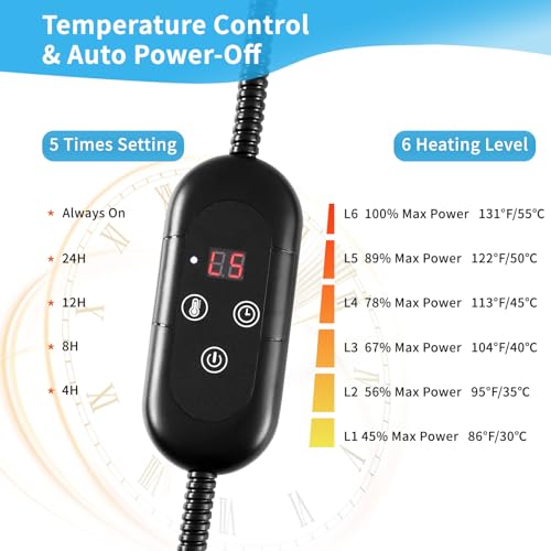 Kekelan KKL-00X4-S Pet Heating Pad For Cats, Indoor Outdoor Waterproof Electric Heated Pad Mat thumb #5