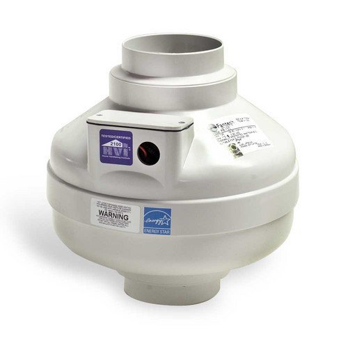 Fantech-FR140 Inline Centrifugal Duct Fans, Molded Housing, 6, 227CFM