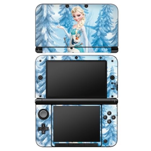 Autocollant Compatible avec Nintendo 3 DS XL Sticker Film Autocollant La Reine des neiges Elsa Produit sous Licence Officielle Disney