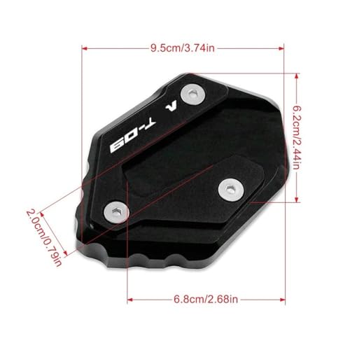 Support latéral pied élargi pour MT-09 augmentant la surface au sol - 4