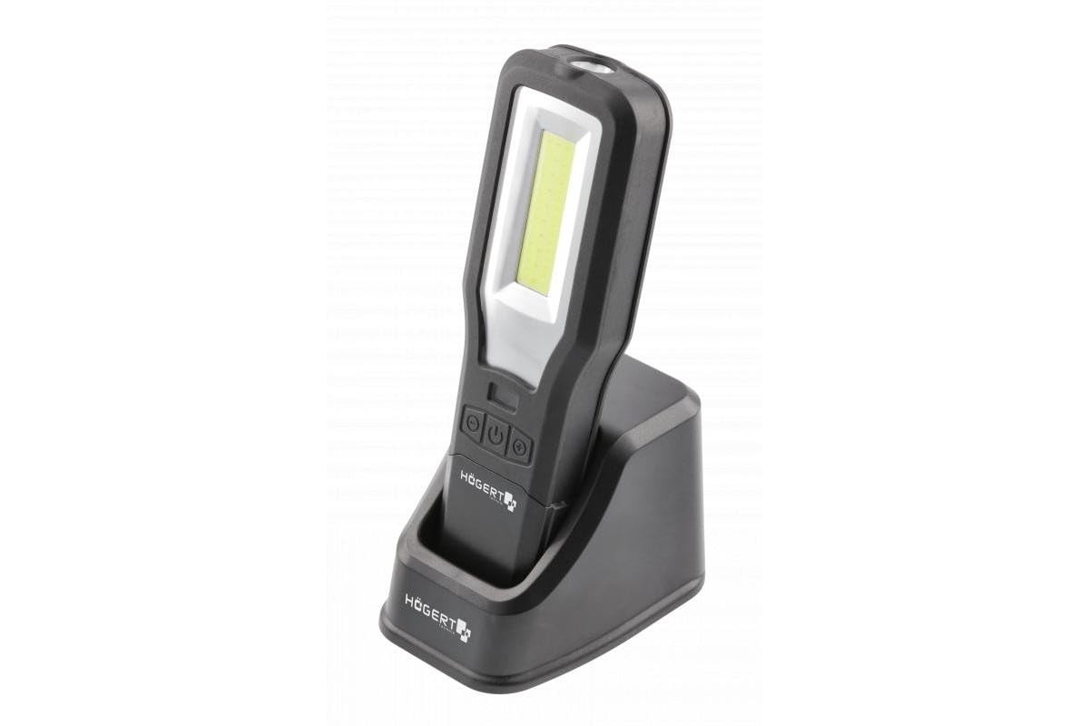 LED workshop flashlight fixture with USB charging base IP54 10W COB+5W LE /T2UK