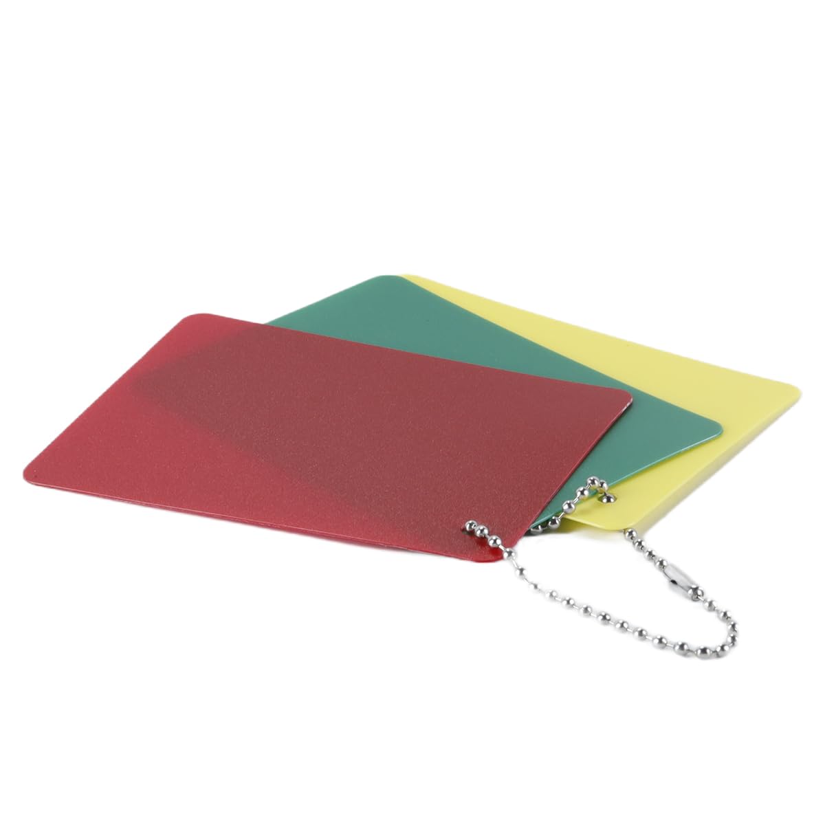 Ausi Juego de 2 tarjetas de árbitro de fútbol verde roja amarilla