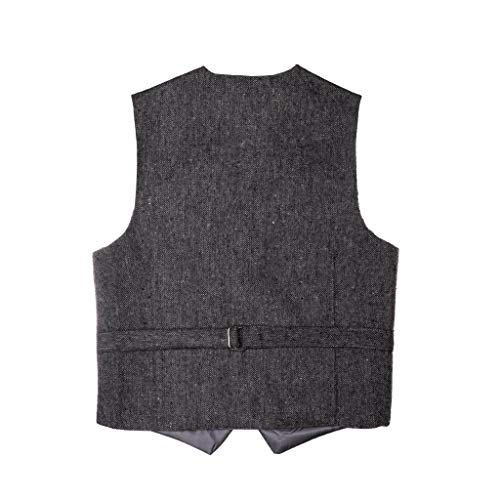 Image of Born to Love Vest for Baby Toddler Kids Ring Bearer Pageboy Formal Herringbone Outfit