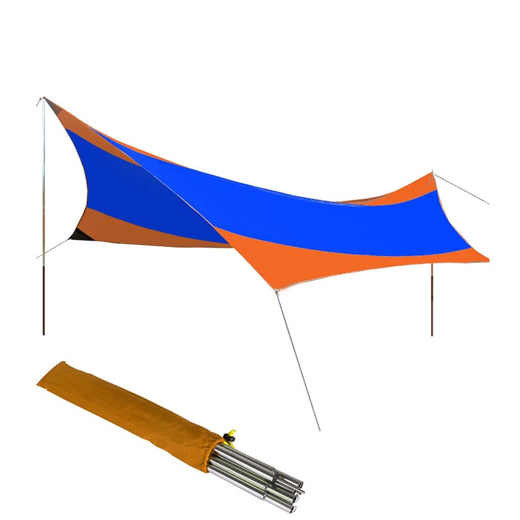 Tenda da Campeggio Telo Amaca Rain Fly Tenda Telo Telone Portatile Riparo Parasole Baldacchino, per la Pesca all'aperto Campeggio Escursionismo