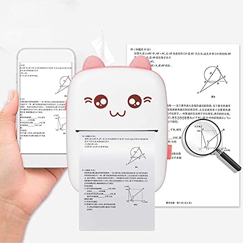 REKTU Mini Printer, Pocket Printer, Wireless Bluetooth Mobile Printer, Thermal Printer for Picture Photo Label MEMO, Paper Printer with USB Cable... - Image 3