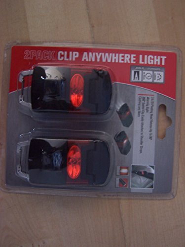 LED Black Clip Anywhere Lights (2-Pack)