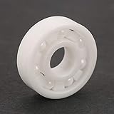 Garosa 8pcs ZrO2 Full Ceramic Bearing Miniature 608 Ball Bearing 8x22x7mm Low Noise for Mechanical Equipment Electrical Instrument