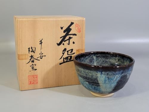 Kiyomizu Ware Matcha Bowl by Artist *Wooden box is not included for international shipment