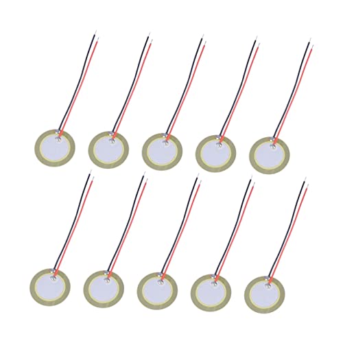 ERINGOGO 10個圧電陶磁器蜂?片 ダイアフラム 銅シート付き 時計 玩具 マイ