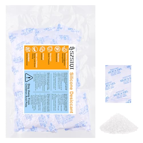25g Silicagel Beutel Silica Gel Beutel, 18 StückSilica Gel Packets Trockenmittelbeutel, Silica Beutel Silicagel Sachets für Elektronik Kleidung Schuhentfeuchter Schrankentfeuchter Luftentfeuchter