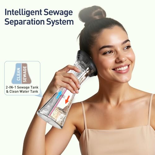 Image of Ear Wax Removal - Electric Ear Cleaner with IPX7, Water Powered Ear Cleaning Tool with Irrigation Flusher, 6 Tips, 4 Pressure Settings - Safe & Effective for Ear Wax Cleaning Gifts for Women Men