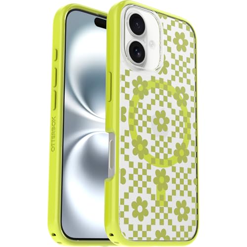 Image of OtterBox iPhone 16 Symmetry Series Clear Case - Daisy Dance (Yellow) - Ultra-Thin, Sleek iPhone Case, Floral iPhone Case