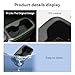 LUCKEASY 2PCS 2nd Row Door Side Cup Holder Insert for Hyundai Santa Fe 6/7 Seat 2024 2025 Rear Drink Limiter Interior Accessories TPE Black