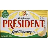 Président Beurre Gastronomique Demi-sel Plaquette 125g