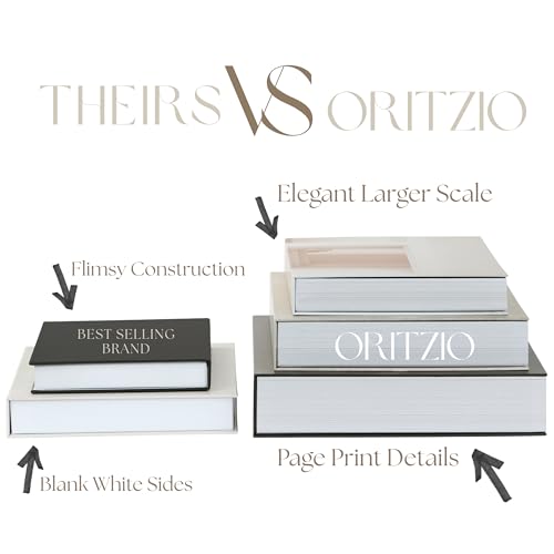 ORITZIO Decorative Storage Books