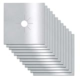 FLOVAZO Cubiertas para Estufa, 12 Piezas Fundas Reutilizables para Quemadores de Estufa, Protector y Revestimiento...