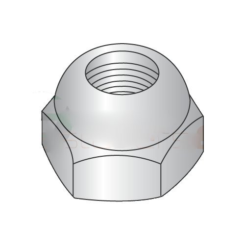 1/4-20 Open End Acorn Nuts/Low Crown/Steel/Nickel (Carton: 2,000 pcs)