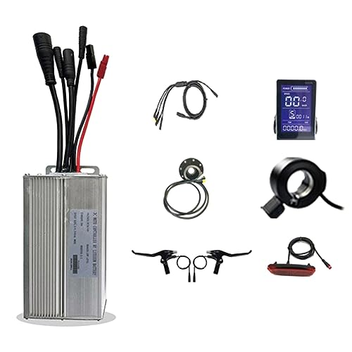 Qussedser Para el Kit de Controlador de Motor de Bicicleta EléCtrica de Motor de 1000 W con Pantalla LCD GD06 Accesorios de Bicicleta EléCtrica Luz de Bicicleta EléCtrica
