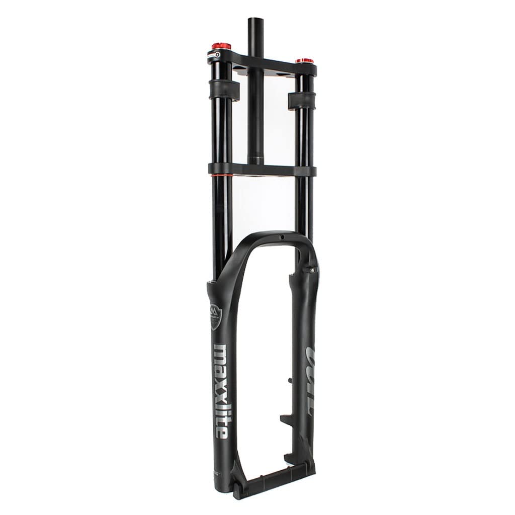 VPPV Forcella Bici Elettrica 26 Pollici MTB Freno Disco Bici 1-1/8" Sterzo 20 Pollici Forcella Ammortizzata per Bicicletta 170mm Escursione per Bici Neve/Spiaggia 4.0" (Size : 20 in)
