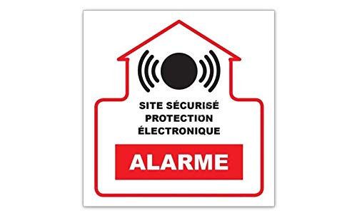 DIVERS MARQUES - AUTOCOLLANT ALARME 10 X 10 CM - G273944