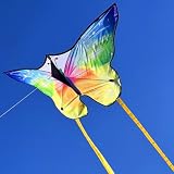 Materiales de alta calidad: estos dragones de mariposa están hechos de poliéster resistente a la intemperie y al desgarro con un cuerpo y cola de tela duradera para un uso repetido. Nuestros materiales cuidadosamente seleccionados de alta calidad garantizan un vuelo estable, incluso con vientos fuertes. Cuidadosamente procesados hasta el más mínimo detalle, proporcionan un vuelo seguro. Hecho de materiales reciclables, son ecológicos y prácticos al mismo tiempo. Son ligeros, duraderos, fáciles de transportar y adecuados para grandes alturas.