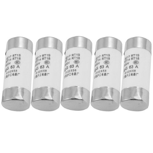 5 piezas de 500V 63A del cilindro Tapa de cerámica de quemado...