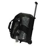 Pyramid Path Deluxe Double Roller Bowling Bag (Black/Charcoal Circuit)
