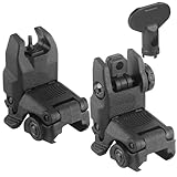 LXYYM Flip Up Sight 2nd Gen Front and Rear Flip Sights – Black