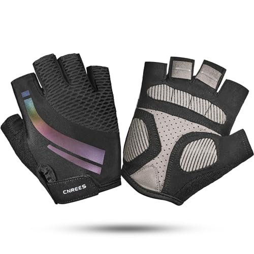 cnrees Kids Cycling Gloves for Boys Girls Half Finger Breath